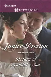Book cover of Return of Scandal's Son by Janice Preston