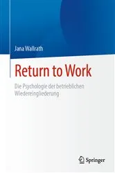 Book cover of Return to Work by Jana Wallrath