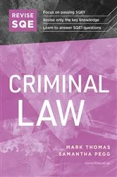 Book cover of Revise SQE Criminal Law 2025/26 by Mark Thomas