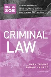 Book cover of Revise SQE Criminal Law by Mark Thomas