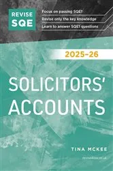 Book cover of Revise SQE Solicitors' Accounts 2025/26 by Unknown