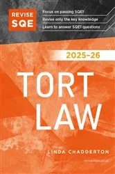 Book cover of Revise SQE Tort Law 2025/26 by Linda Chadderton