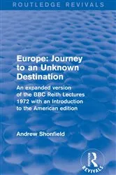 Book cover of Revival: Europe: Journey to an Unknown Destination (1972) by Andrew Shonfield