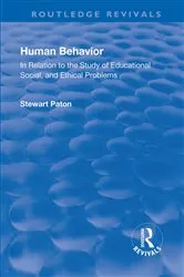Book cover of Revival: Human Behavior (1921) by Stewart Paton