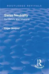 Book cover of Revival: Swiss Neutrality (1946) by Bonjour Edgar