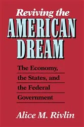 Book cover of Reviving the American Dream by Alice M. Rivlin
