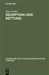 Book cover of Rezeption und Rettung by Klaus Garber