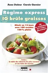 Book cover of Régime express IG brûle graisses by Unknown
