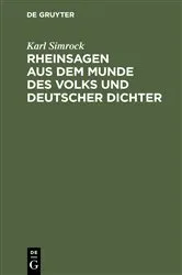 Book cover of Rheinsagen aus dem Munde des Volks und deutscher Dichter (10th ed.) by Karl Simrock
