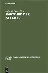 Book cover of Rhetorik der Affekte by Heinrich Franz Plett
