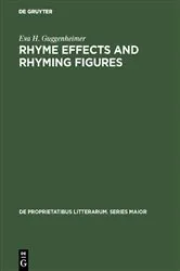 Book cover of Rhyme effects and rhyming figures by Unknown