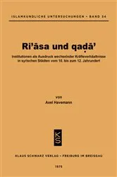 Book cover of Ri'asa und qada' by Axel Havemann