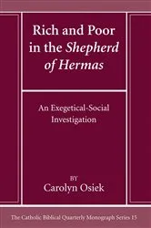 Book cover of Rich and Poor in the Shepherd of Hermas by Carolyn Osiek
