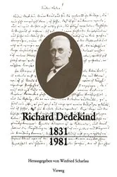 Book cover of Richard Dedekind 1831–1981 by Unknown