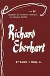 Book cover of Richard Eberhart - American Writers 55 by Ralph J. Mills Jr.