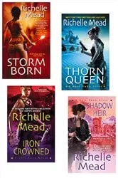 Book cover of Richelle Mead Dark Swan Bundle: Storm Born, Thorn Queen, Iron Crowned & Shadow Heir by Unknown