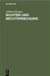 Book cover of Richter und Rechtsprechung by Unknown