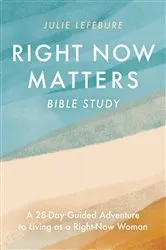 Book cover of Right Now Matters Bible Study by Julie Lefebure