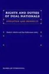 Book cover of Rights and duties of dual nationals by D.A. Martin