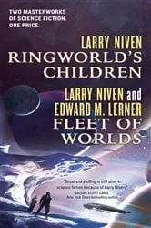 Book cover of Ringworld's Children and Fleet of Worlds by Larry Niven