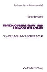 Book cover of Risikojournalismus und Risikogesellschaft by Unknown