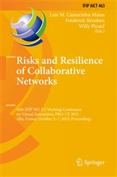 Book cover of Risks and Resilience of Collaborative Networks by Luis M. Camarinha-Matos
