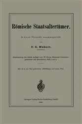 Book cover of Römische Staatsaltertümer by F. G. Hunert