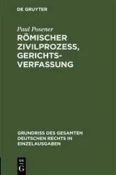 Book cover of Römischer Zivilprozeß, Gerichtsverfassung (2nd ed.) by Paul Posener