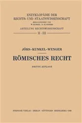 Book cover of RÃ¶misches Recht (3rd ed.) by Paul JÃ¶rs