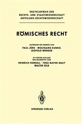 Book cover of RÃ¶misches Recht (4th ed.) by Paul JÃ¶rs