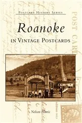 Book cover of Roanoke in Vintage Postcards by Nelson Harris