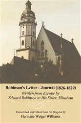 Book cover of Robinson's Letter - Journal (1826- 1829) by Hermine Williams