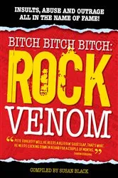 Book cover of Rock Venom: Insults, Abuse and Outrage by Susan Black