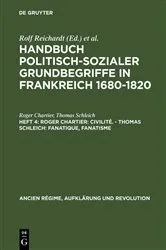 Book cover of Roger Chartier: Civilité. - Thomas Schleich: Fanatique, Fanatisme by Roger Chartier
