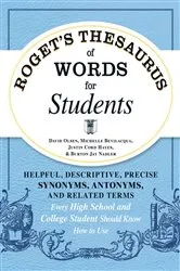 Book cover of Roget's Thesaurus of Words for Students by David Olsen