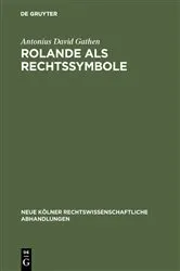 Book cover of Rolande als Rechtssymbole by Unknown