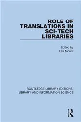 Book cover of Role of Translations in Sci-Tech Libraries by Ellis Mount