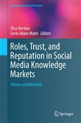 Book cover of Roles, Trust, and Reputation in Social Media Knowledge Markets by Elisa Bertino