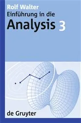 Book cover of Rolf Walter: Einführung in die Analysis. 3 by Rolf Walter