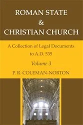 Book cover of Roman State & Christian Church Volume 3 (3rd ed.) by P. R. Coleman-Norton