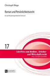Book cover of Roman und Persoenlichkeitsrecht by Georgios Gounalakis