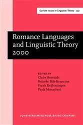 Book cover of Romance Languages and Linguistic Theory 2000 by Unknown
