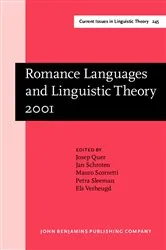 Book cover of Romance Languages and Linguistic Theory 2001 by Josep Quer