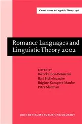 Book cover of Romance Languages and Linguistic Theory 2002 by Reineke Bok-Bennema