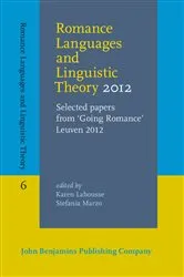 Book cover of Romance Languages and Linguistic Theory 2012 by Unknown