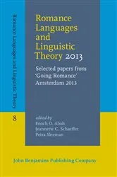 Book cover of Romance Languages and Linguistic Theory 2013 by Unknown