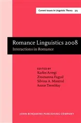 Book cover of Romance Linguistics 2008 by Karlos Arregi