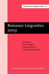 Book cover of Romance Linguistics 2009 by Sonia Colina