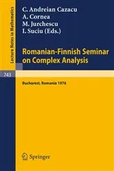 Book cover of Romanian-Finnish Seminar on Complex Analysis by C. Andreian Cazacu