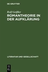 Book cover of Romantheorie in der Aufklärung by Rolf Geißler